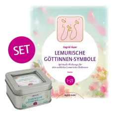 Set "Die Symbole der Göttinnen Lemuriens" (Buch & Praxissymbole)