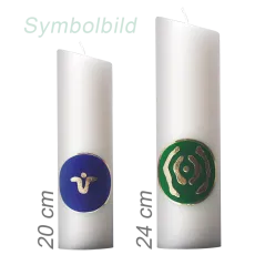 Energetisierte Kerze 20 cm mit Symbol G02 "Engel für Liebe und Selbstliebe"