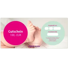 Gutschein über EUR 100,00: Glückwunsch Motiv "Baby"