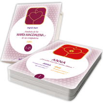 Energetisiertes Kartenset Símbolos de María Magdalena y de sus companeros SPANISCH mit Guidebook