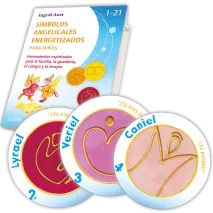 Energetisiertes Kartenset "Simbolos de los Angeles para Niños 1-21" SPANISCH mit Guidebook