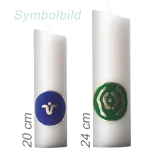 Energetisierte Kerze 20 cm mit Symbol G46 "Erzengel Raphael"