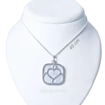 Kette Sterling Silber fein, 45 cm
