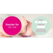 Voucher for EUR 100,00: Congratulations motive ‘Baby’
