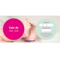 Vale de 100 euros: Motivo de felicitación Bebé