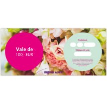 Vale de 100 euros: Motivo de felicitación Flores
