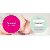 Buono di 50,-€: Auguri con motivo „ Baby“