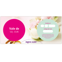 Vale de 50 euros: Motivo de felicitación Boda